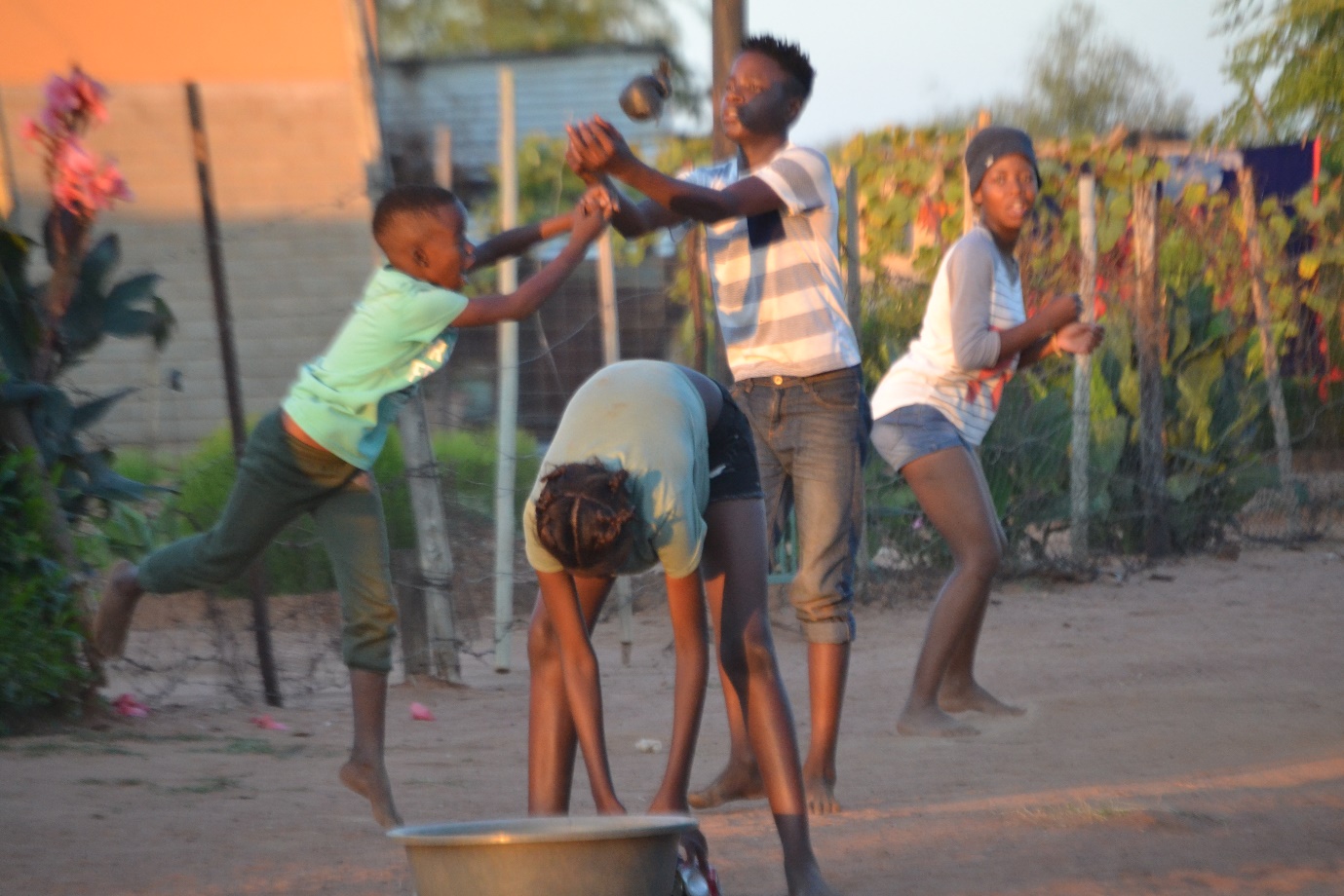 Some children used the time off from school to play Photo by TK Mashaba