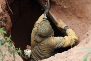 illegal mining activity